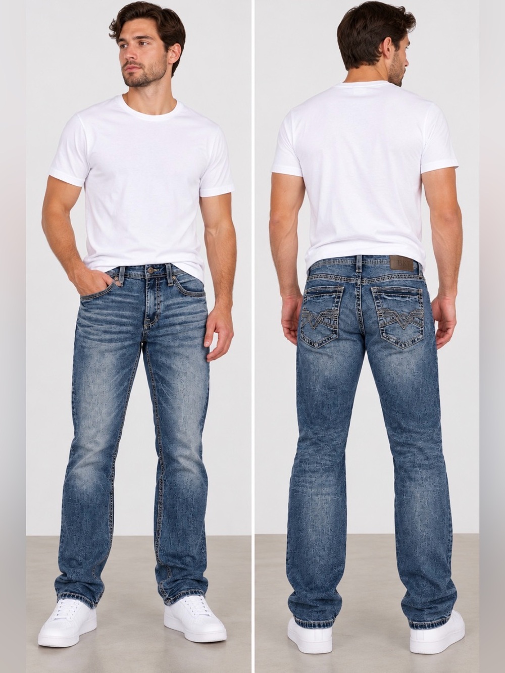 BKE Men’s Blue Straight Jeans